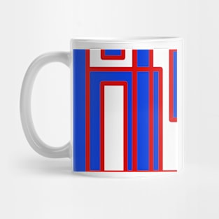 Red, white, blue Mug